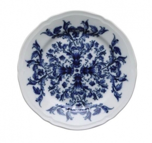 Ginori Babele Blue Bread Plate - Antico Doccia